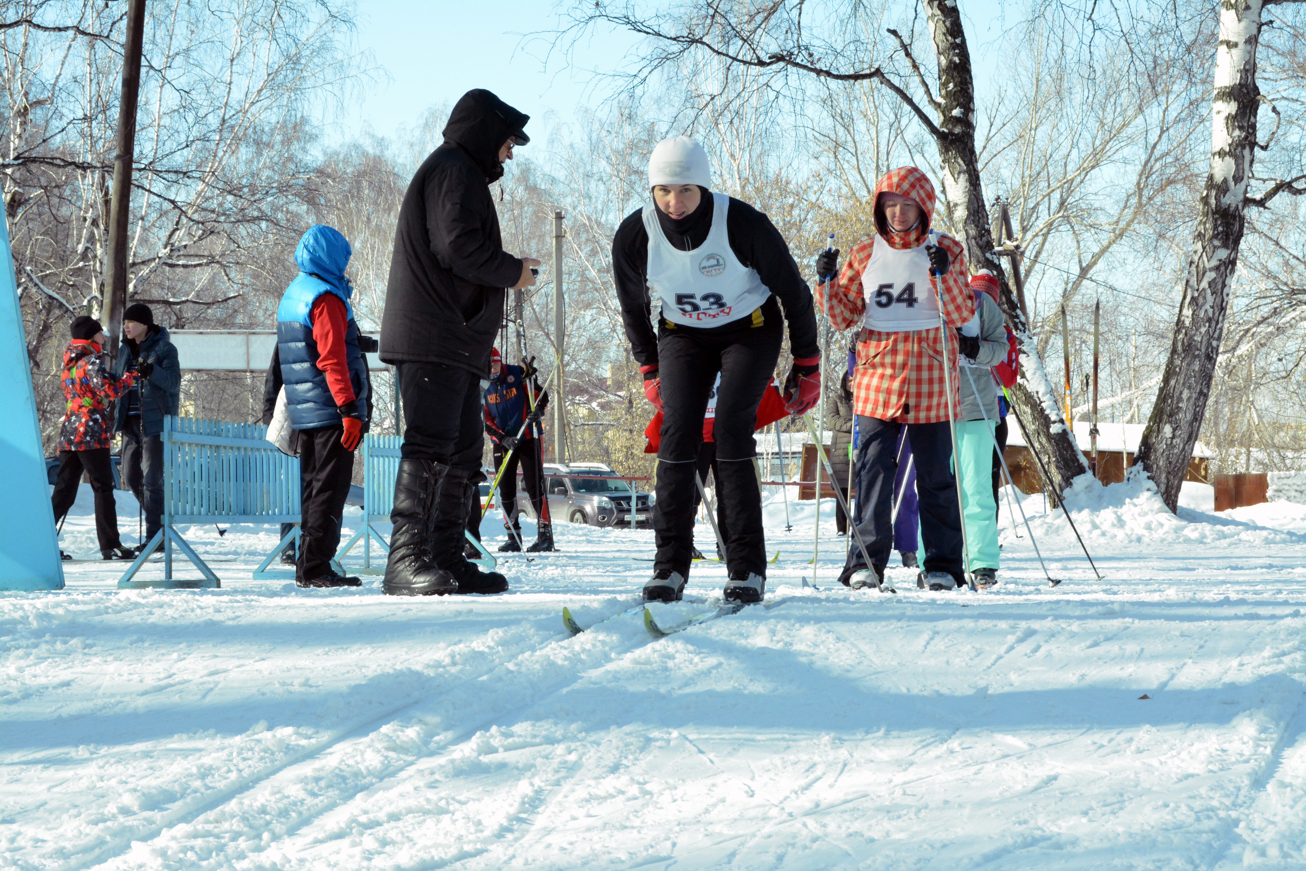 На лыжах в гамаке